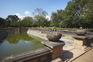 Kuttam Pokuna (Twin Ponds), Northern Ruins, Anuradhapura, UNESCO World Heritage Site, North Central Province, Sri Lanka, Asia