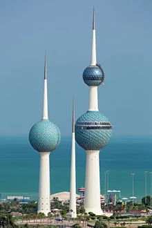 Persian Gulf Prints: The Kuwait Towers, Kuwait City, Kuwait, Middle East