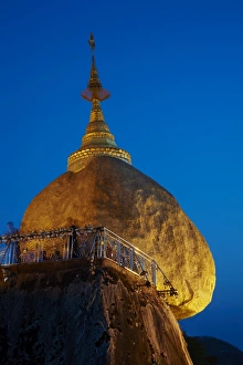 Mon State Prints: Kyaiktiyo Golden Rock, Mon State, Myanmar (Burma), Asia