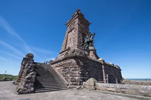 Typically German Gallery: Kyffhaeuser Monument, Barbarossa monument, Thuringia, Germany, Europe