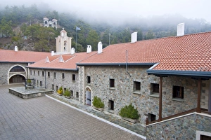 Images Dated 6th March 2008: Kykkos Monastery, UNESCO World Heritage Site, Troodos Mountains, Cyprus, Europe