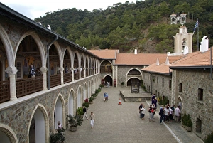Troodos Prints: Kykkou Monastery, Troodos Mountains, Cyprus, Europe
