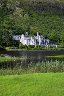 Connacht Prints: Kylemore Abbey and Lake, Connemara, County Galway, Connacht, Republic of Ireland, Europe