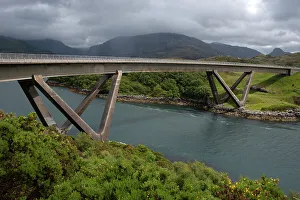 Architectural Design Prints: Kylesku Bridge, Sutherland, Highlands, Scotland, United Kingdom, Europe