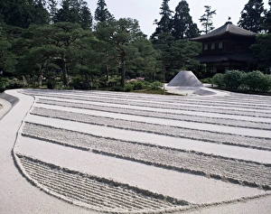 Raked Prints: Kyoto Zen stone gardens