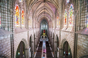 Neo Gothic Prints: La Basilica Church (Basilica del Voto Nacional), City of Quito, Old Town, UNESCO
