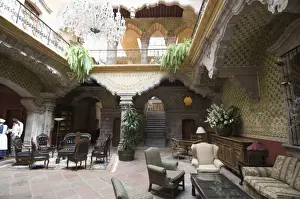Lobby Prints: La Casa de la Marquesa Hotel in Santiago de Queretaro (Queretaro)