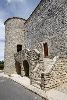 Aveyron Prints: La Cavalerie fortified village, Aveyron, Massif Central, France, Europe