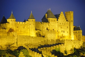 La Cite, Medieval fortified town, Carcassone, Aude, Languedoc-Roussillon, France, Europe