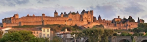 La Cite, medieval fortress city, Carcassonne, UNESCO World Heritage Site, Languedoc-Roussillon