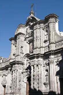 Images Dated 18th April 2010: La Compania church, Historic Center, UNESCO World Heritage Site, Quito