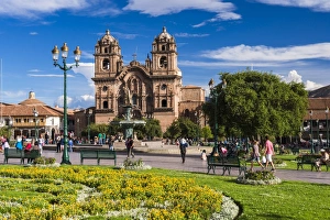 Jesuit Prints: La Compania (Church of the Society of Jesus), Plaza de Armas, UNESCO World Heritage Site