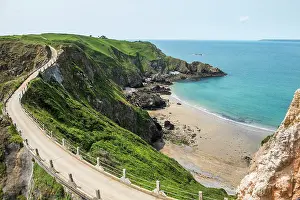Waterways Prints: La CoupÃ©e, the narrow isthmus which links Greater and Little Sark