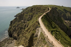 Walk Way Prints: La Coupee, Sark, Channel Islands, United Kingdom, Europe