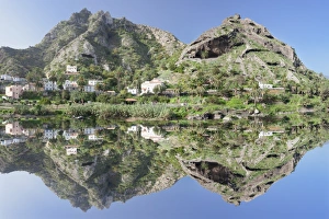 La Gomera Prints: La Encantadora reservoir, near Vallehermoso, La Gomera, Canary Islands, Spain, Europe