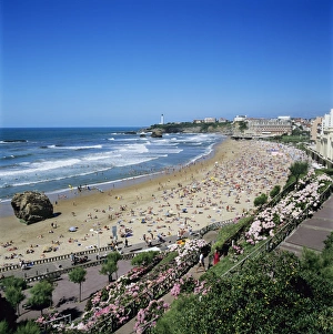 La Grande Plage, Biarritz, Aquitaine, France, Europe