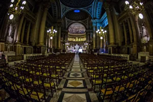 Vanishing Point Prints: La Madeleine Church, Paris, France, Europe