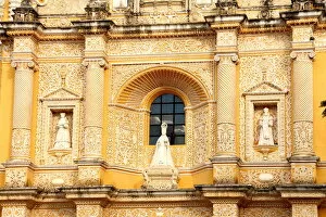 Images Dated 19th November 2007: Detail of La Merced church, Antigua, UNESCO World Heritage Site, Guatemala