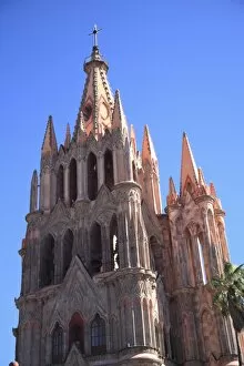 Images Dated 28th October 2007: La Parroquia (Parish Church), San Miguel de Allende, San Miguel, Guanajuato State