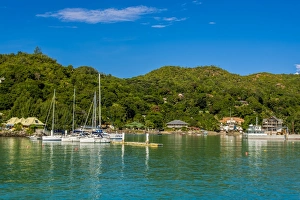 La Passe town, La Digue, Republic of Seychelles, Indian Ocean, Africa