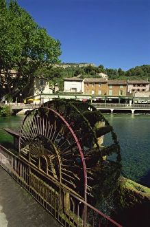 Water Wheel Prints: La Sorge River, Fontaine de Vaucluse, Provence, France, Europe