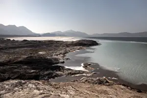 Lac Assal, the lowest point on the African continent and the most saline body of water on earth