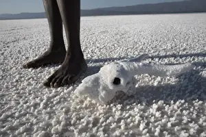Lac Assal, the lowest point on the African continent and the most saline body of water on earth