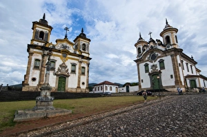 Minas Gerais Prints: Our Lady of Carmo Church in historical Mariana, Minas Gerais, Brazil, South America