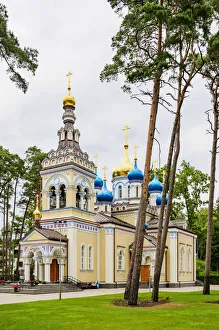 Latvia Prints: Our Lady of Kazan Dzintari Orthodox Church, Jurmala, Latvia, Europe