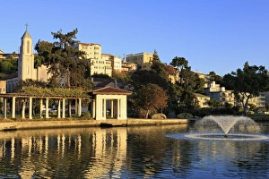 Lake Merritt Prints: Our Lady of Lourdes Church on Lake Merritt