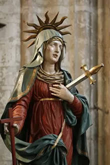 Looking Away Gallery: Our Lady of Sorrows, Saint Salvators Cathedral, Bruges, West Flanders, Belgium, Europe