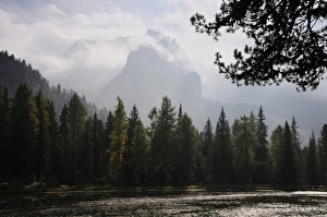 Dolomites Prints: Lago Antorno and Cadini di Misurina, Dolomites, Suedtirol, Italy, Europe