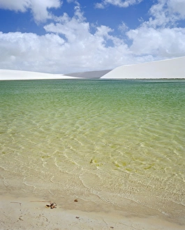 Ripple Prints: Lagoa Azul (Blue lagoon) and sand dunes, Parque Nacional dos Lencois Maranhenses