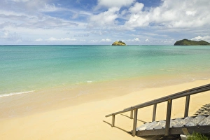 Sand Beach Prints: The lagoon with the worlds most southerly coral reef