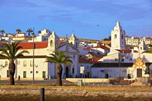 Bell Tower Prints: Lagos Old Town, Lagos, Western Algarve, Algarve, Portugal, Europe