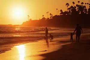 Glowing Prints: Laguna Beach, Orange County, California, United States of America, North America