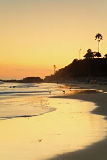 Orange Colour Prints: Laguna Beach, Orange County, California, United States of America, North America