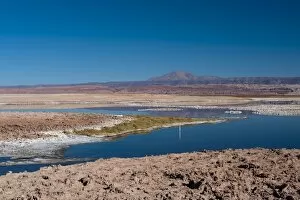 Images Dated 17th June 2010: Laguna Tebenquiche, Salar de Atacama, Atacama Desert, Chile, South America