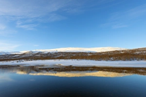 Helsinki Prints: Lake, Abisko National Park, Helsinki, Finland, Scandinavia, Europe