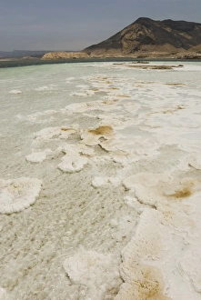 Salt Prints: Lake Assal, 151m below sea level, Djibouti, Africa