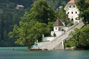 Images Dated 9th July 2007: Lake Bled and St. Marys Church of the Assumption, Slovenia, Europe