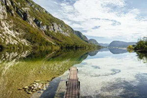 Slovenia Prints: Lake Bohinj, Triglav National Park, Upper Carniola, Slovenia, Europe