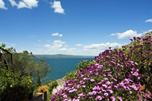 Viterbo Prints: Lake of Bolsena, view from Capodimonte, Viterbo, Lazio, Italy, Europe