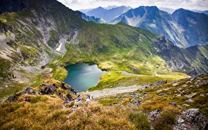 Fagaras Mountains Prints: Lake Capra in the Fagaras Mountains in central Romania, Cartisoara, Sibiu County, Romania