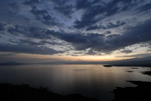 Romantic Skies Prints: Lake Chamo, Nechisar National Park, Ethiopia, Africa