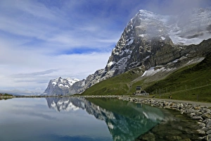 Grindelwald Prints: Lake Fallboden, Eiger and Wetterhorn, Grindelwald, Bernese Oberland, Canton of Bern
