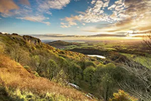 Yorkshire Prints: Lake Gormire and The Vale of York from Whitestone Cliffe, along The Cleveland Way