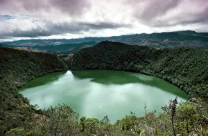 Surface Processes Prints: Lake Guatavita, basis of the El Dorado legend, Colombia, South America