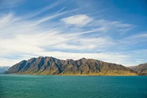 Images Dated 10th April 2011: Lake Hawea, Southern Alps Mountain Range, West Coast, South Island, New Zealand, Pacific