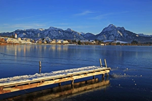 Coldness Prints: Lake Hopfensee, Hopfen am See, Allgau, Bavaria, Germany, Europe